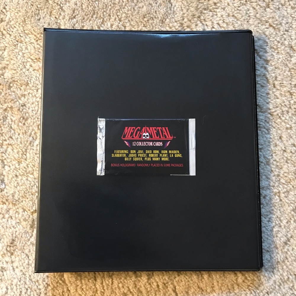 Mega Metal Megametal Heavy Metal Bands Vintage Music Trading Cards  Set Binder